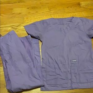 2/15 all scrubs. Purple landau scrub set